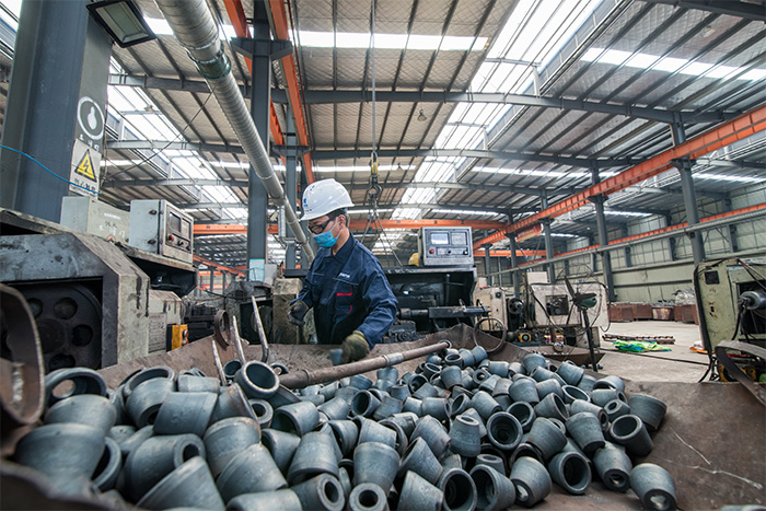 琼海网架配件-锥头加工车间